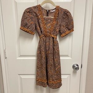 Batik Keris Brown Textile Dress
